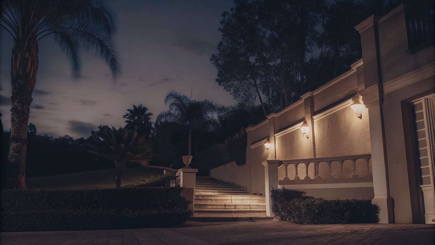 Premium property at dusk